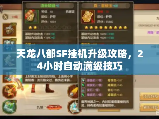 天龙八部SF挂机升级攻略，24小时自动满级技巧