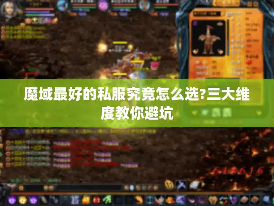 魔域最好的私服究竟怎么选?三大维度教你避坑