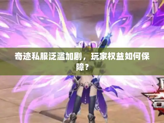 奇迹私服泛滥加剧，玩家权益如何保障？