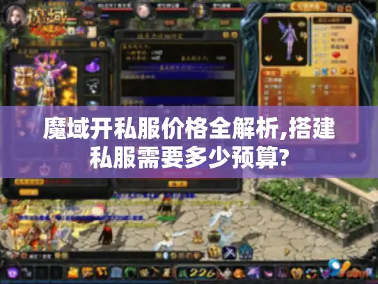 魔域开私服价格全解析,搭建私服需要多少预算?