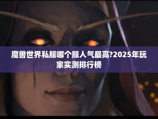 魔兽世界私服哪个服人气最高?2025年玩家实测排行榜