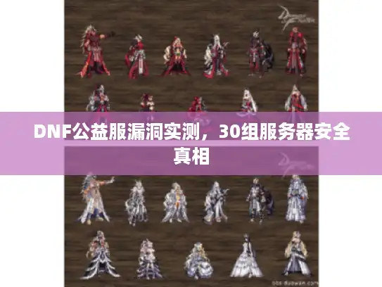 DNF公益服漏洞实测，30组服务器安全真相