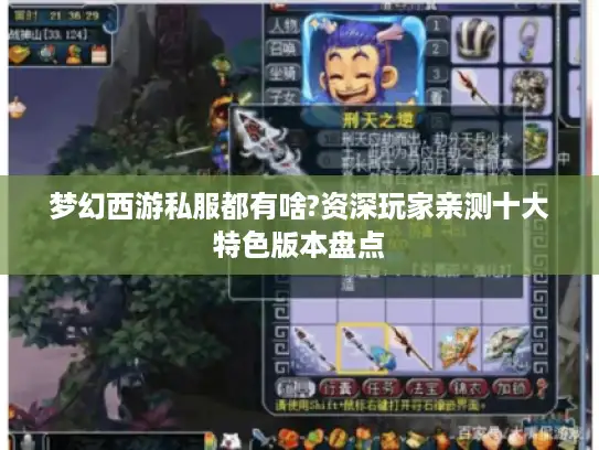 梦幻西游私服都有啥?资深玩家亲测十大特色版本盘点