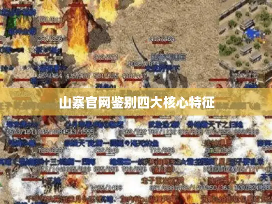 山寨官网鉴别四大核心特征