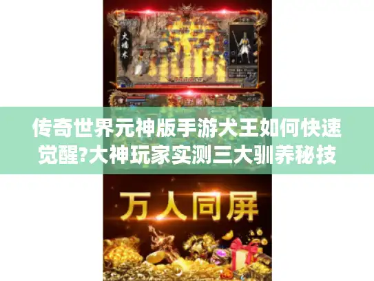 传奇世界元神版手游犬王如何快速觉醒?大神玩家实测三大驯养秘技