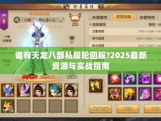 谁有天龙八部私服轮回服?2025最新资源与实战指南