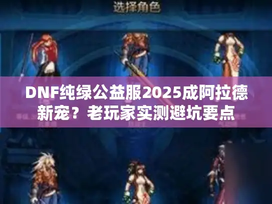 DNF纯绿公益服2025成阿拉德新宠？老玩家实测避坑要点