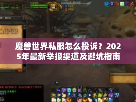 魔兽世界私服怎么投诉？2025年最新举报渠道及避坑指南