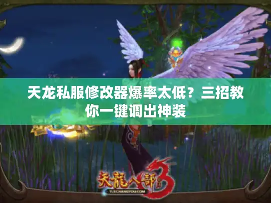 天龙私服修改器爆率太低？三招教你一键调出神装