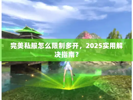 完美私服怎么限制多开，2025实用解决指南？