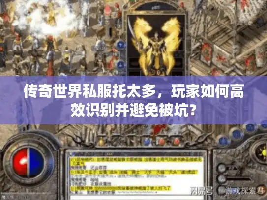 传奇世界私服托太多，玩家如何高效识别并避免被坑？