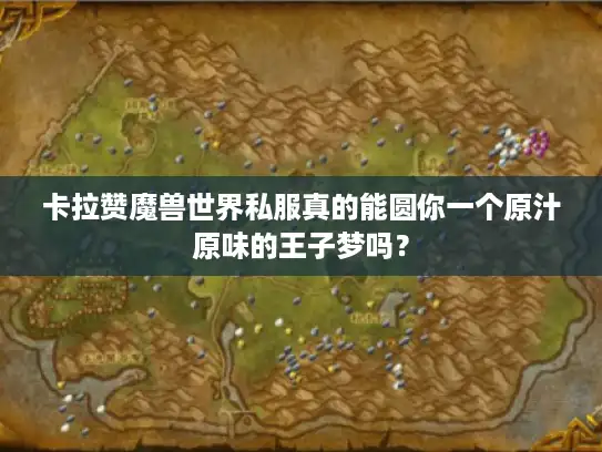 卡拉赞魔兽世界私服真的能圆你一个原汁原味的王子梦吗? 卡拉赞魔兽世界私服真的能圆你一个原汁原味的王子梦吗?