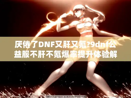 厌倦了DNF又肝又氪?9dnf公益服不肝不氪爆率提升体验解析