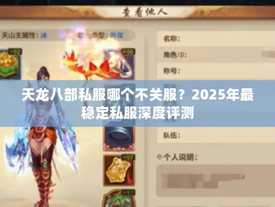 天龙八部私服哪个不关服？2025年最稳定私服深度评测