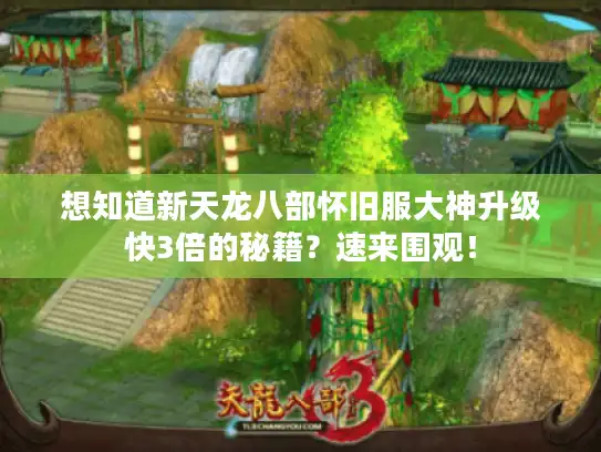 想知道新天龙八部怀旧服大神升级快3倍的秘籍？速来围观！