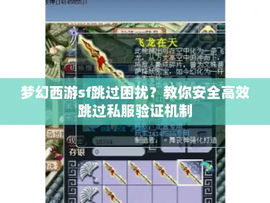 梦幻西游sf跳过困扰?教你安全高效跳过私服验证机制 梦幻西游sf跳过困扰?教你安全高效跳过私服验证机制