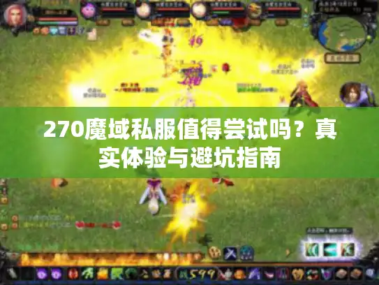 270魔域私服值得尝试吗?真实体验与避坑指南 270魔域私服值得尝试吗?真实体验与避坑指南