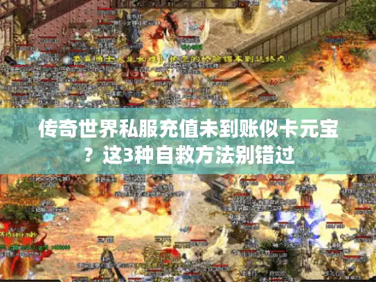 传奇世界私服充值未到账似卡元宝？这3种自救方法别错过