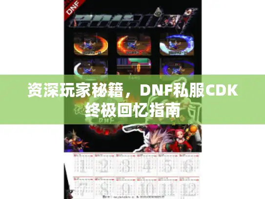 资深玩家秘籍，DNF私服CDK终极回忆指南
