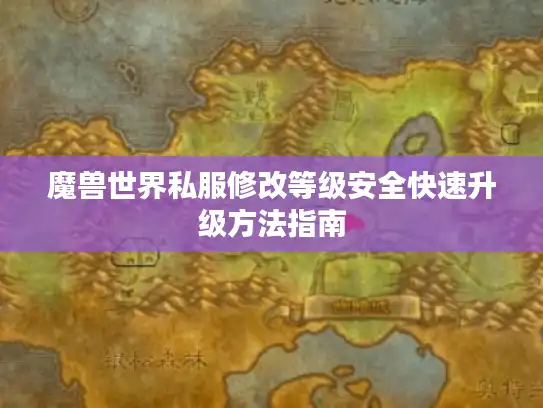 魔兽世界私服修改等级安全快速升级方法指南