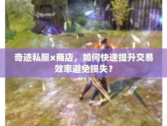 奇迹私服x商店，如何快速提升交易效率避免损失？