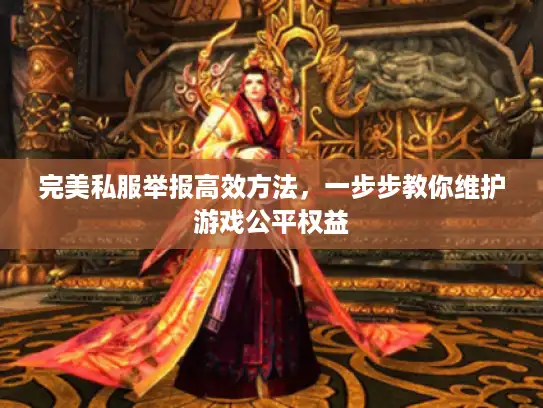 完美私服举报高效方法,一步步教你维护游戏公平权益 完美私服举报高效方法,一步步教你维护游戏公平权益