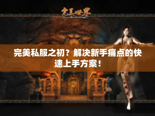 完美私服之初？解决新手痛点的快速上手方案！