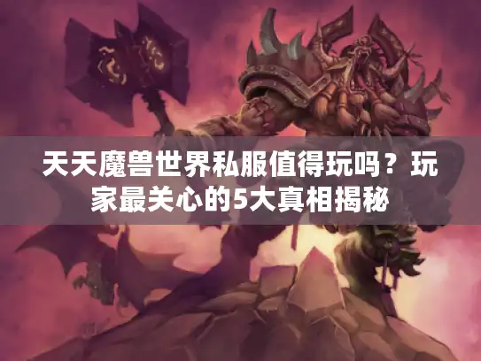 天天魔兽世界私服值得玩吗？玩家最关心的5大真相揭秘