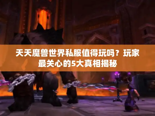 天天魔兽世界私服值得玩吗？玩家最关心的5大真相揭秘