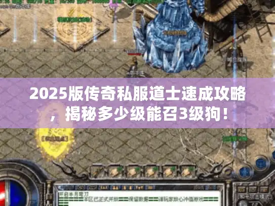 2025版传奇私服道士速成攻略，揭秘多少级能召3级狗！