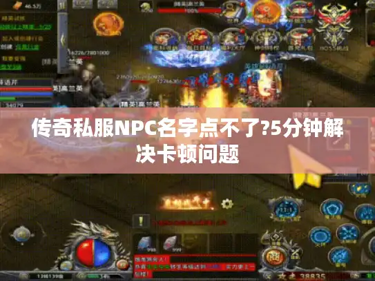 传奇私服NPC名字点不了?5分钟解决卡顿问题