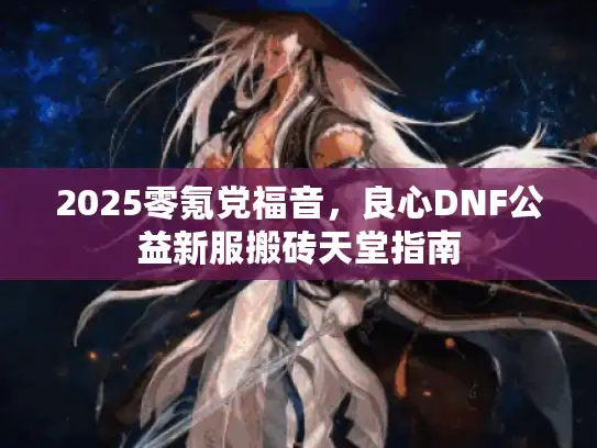 2025零氪党福音，良心DNF公益新服搬砖天堂指南