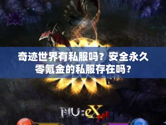 奇迹世界有私服吗？安全永久零氪金的私服存在吗？
