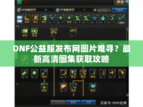 DNF公益服发布网图片难寻？最新高清图集获取攻略