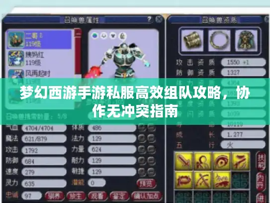 梦幻西游手游私服高效组队攻略，协作无冲突指南