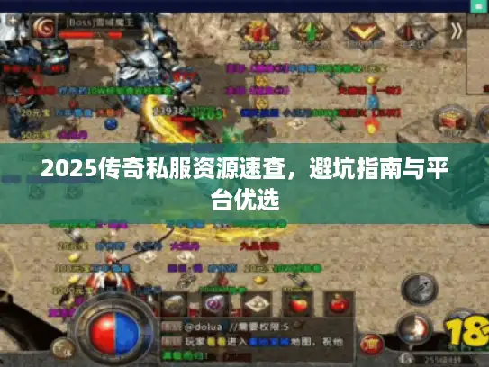 2025传奇私服资源速查，避坑指南与平台优选