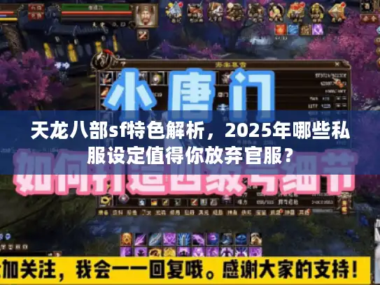 天龙八部sf特色解析，2025年哪些私服设定值得你放弃官服？