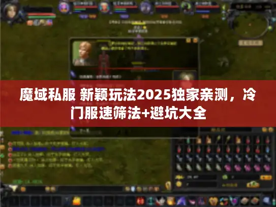 魔域私服 新颖玩法2025独家亲测，冷门服速筛法+避坑大全