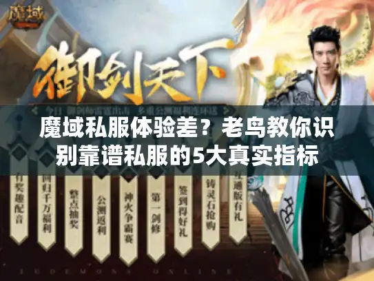 魔域私服体验差？老鸟教你识别靠谱私服的5大真实指标