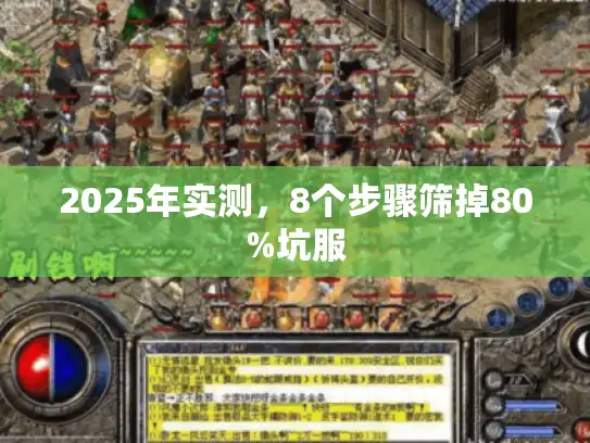 2025年实测，8个步骤筛掉80%坑服