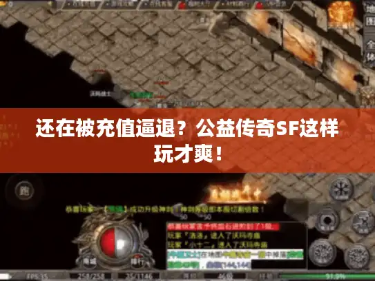 还在被充值逼退？公益传奇SF这样玩才爽！