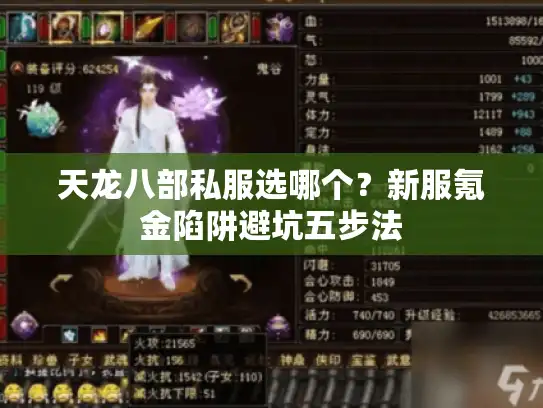 天龙八部私服选哪个？新服氪金陷阱避坑五步法