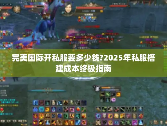 完美国际开私服要多少钱?2025年私服搭建成本终极指南