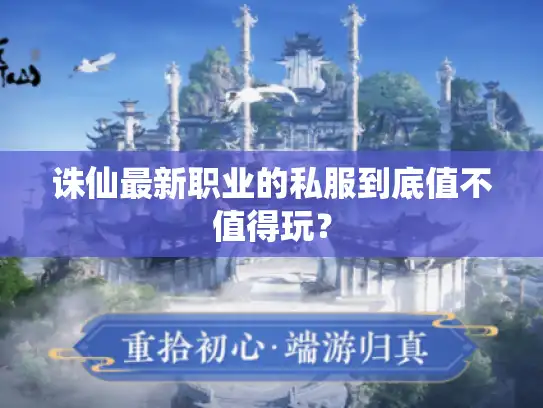 诛仙最新职业的私服到底值不值得玩？