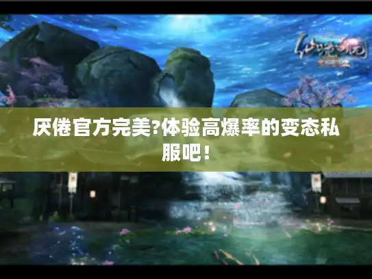 厌倦官方完美?体验高爆率的变态私服吧！