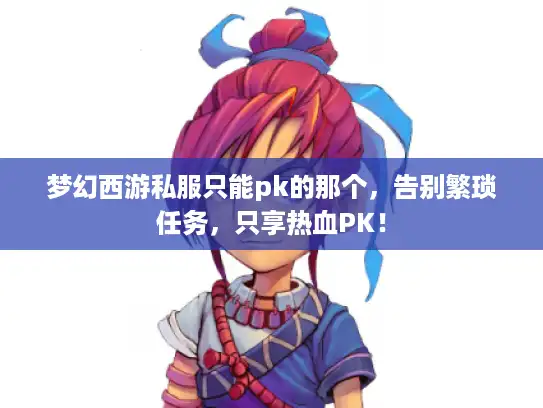 梦幻西游私服只能pk的那个，告别繁琐任务，只享热血PK！
