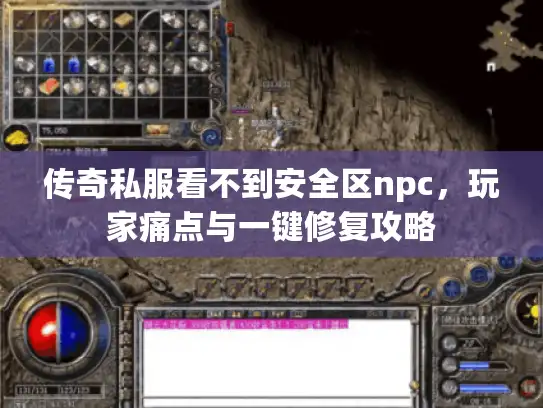 传奇私服看不到安全区npc，玩家痛点与一键修复攻略
