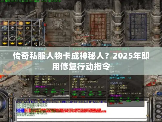 传奇私服人物卡成神秘人？2025年即用修复行动指令