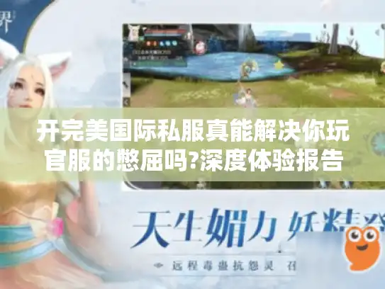 开完美国际私服真能解决你玩官服的憋屈吗?深度体验报告