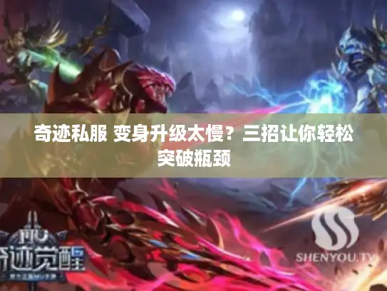 奇迹私服 变身升级太慢？三招让你轻松突破瓶颈